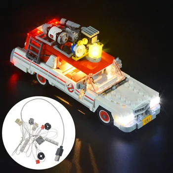 

Building Blocks LED Lighting Kit for Ideas Series Ecto-1 2 Ghostbusters 75828 (Only LED Light, No Block Kit)