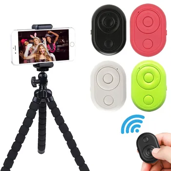 

Portable Remote Control Shutter Self-timer Button Convenient Bluetooth Selfie Shutter for Phone Ring Light Tripod Taking Photoes
