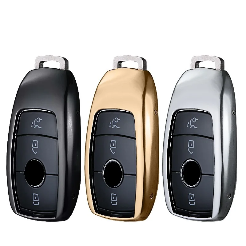 Автомобильный чехол из алюминиевого сплава для Mercedes Benz E-Class E Class E200 E200L E300 E300L E320L чехол для дистанционного ключа