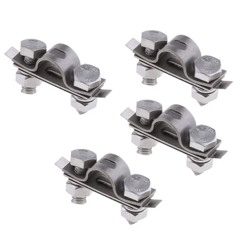 

4Pcs Boat Throttle Cable Clamp and Shim Kit - Stainless Steel 304 Grade