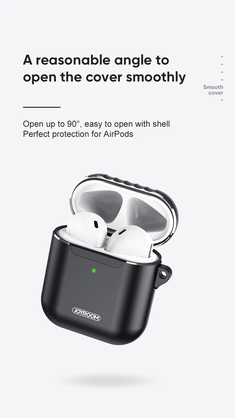 JOYROOM металлический чехол для наушников sillicone защитный чехол для airpods1/2