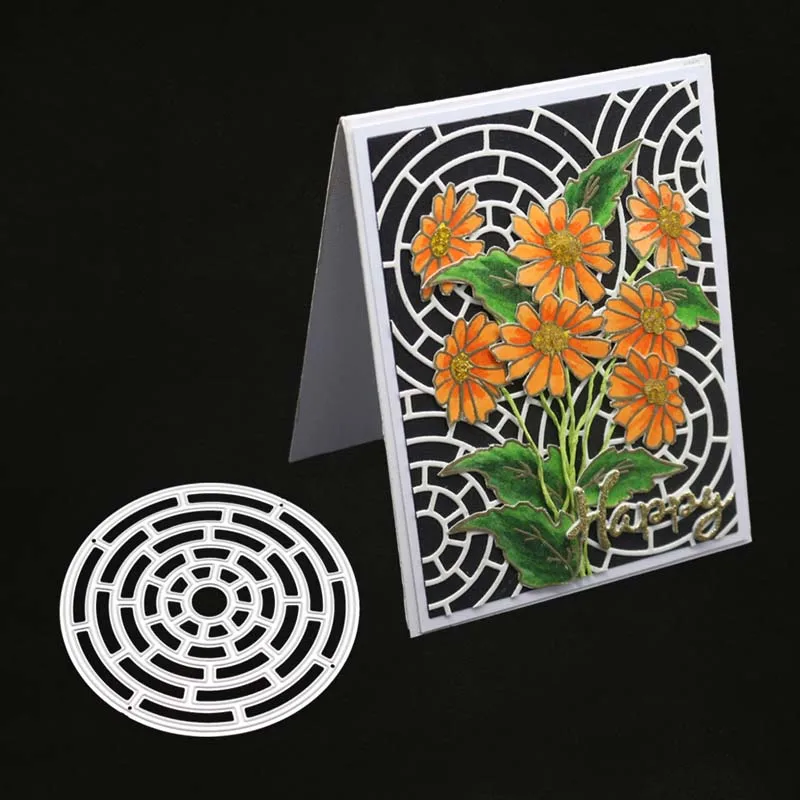 

circle frame metal cutting dies for scrapbooking embossing stencil punch craft clear stamps card making stamps and dies new 2019