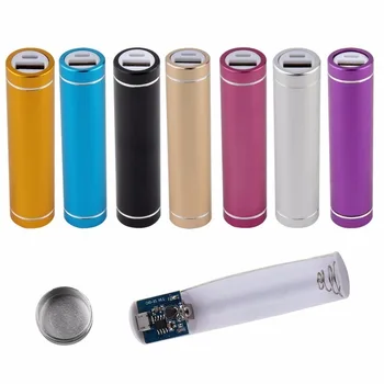 

High Quality Multicolor New Hard Universal USB 5V 1A Mobile Power Bank Charger Pack 18650 Battery Case Box External Kit Case