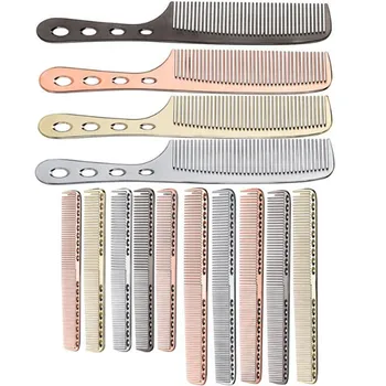 

1pc Stainless Steel Hair Comb Professional Hairdressing Combs Hair Cutting Dying Hair Brush Barber Combs Tools Salon Accessaries