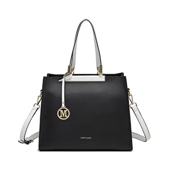 

Miss LuLu Solid color Handbag PU Leather Crossbody Bags for Women Ladies Messenger Shoulder Bag Tote - LG1907