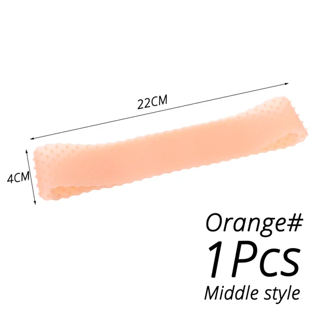 Comfortable Silicone Wig Band For Fix Hair Head Bands Transparent Silicone Wig Grip Band No Slip Wigs Hold Material Headband M orange 1pcs