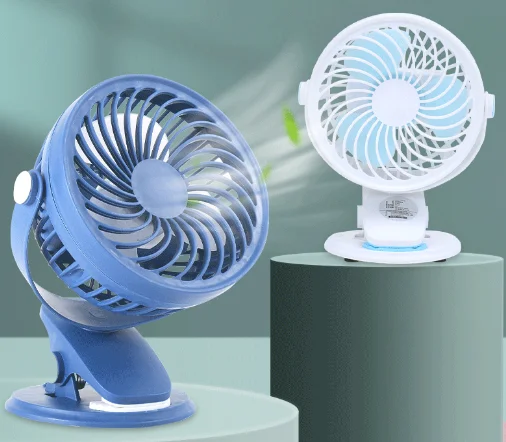 USB portable mini silent student dormitory bed on the office desktop clip-on charging fan J03