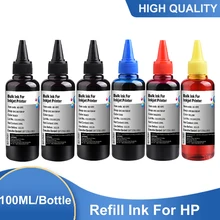 Recharge d'encre universelle pour imprimante HP, 6x100ML, 61, 60, 62, 63, 64, 65, 932, 933, 950, 951, 564, 902, 920, 901