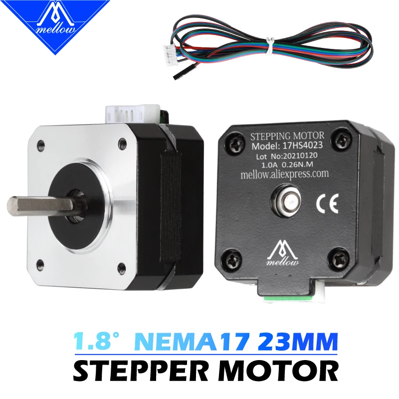 Mellow Titan Extruder Stepper Motor 4-lead Nema 17 22mm 42 motor For 3D printer extruder for J-head bowden Motor 17HS4023 3d printer parts nema17 17hs4023 for titan extruder 4 lead nema 17 23mm 42 motor 1 0a 4 1w 3d printer motor p9jb