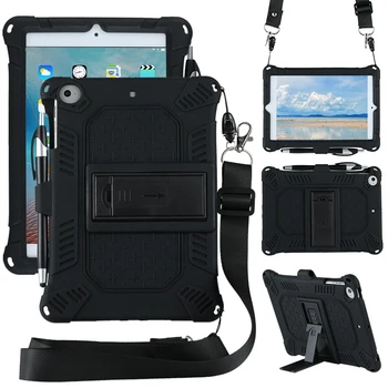 

for iPad Mini 1/2/3/4/5 Tablet Case Universal Upgraded Silicone Protection Case Anti-Fall with Strap and Capacitor Pen