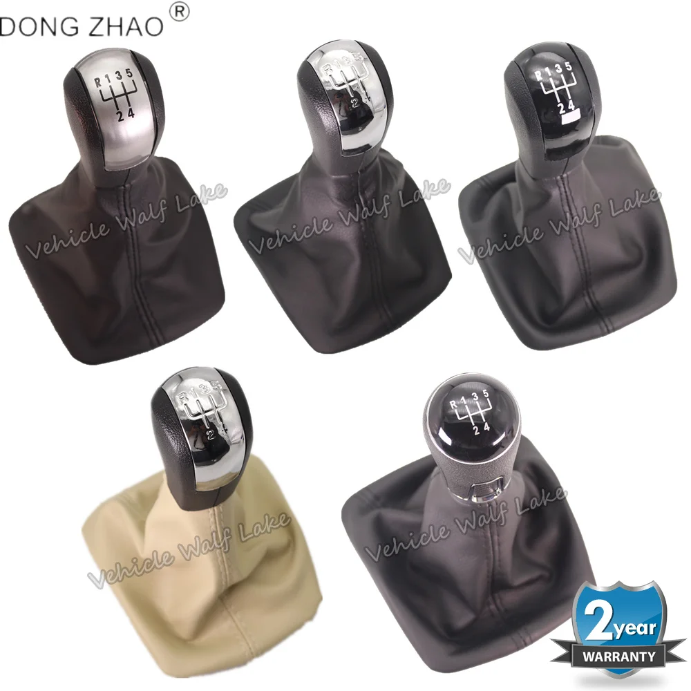 For Skoda Octavia A5 MK2 1Z5 Sedan & Combi 2004 2005 2006 2007 2008 Car 5 Speed Gear Stick Shift Knob With Leather Boot | Автомобили и