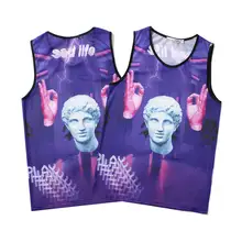 Забавная 3d фиолетовая сетка с принтом молнии Бодибилдинг летняя майка с бретелями унисекс Фитнес Спортивная одежда спортивный зал без рукавов рубашка жилет