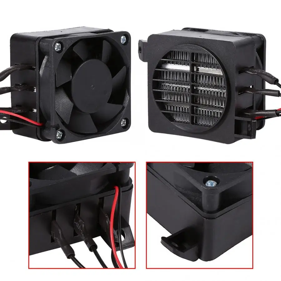 12V Electric Car Vehicle Fan Air Heater PTC Car Fan Air Heater Constant