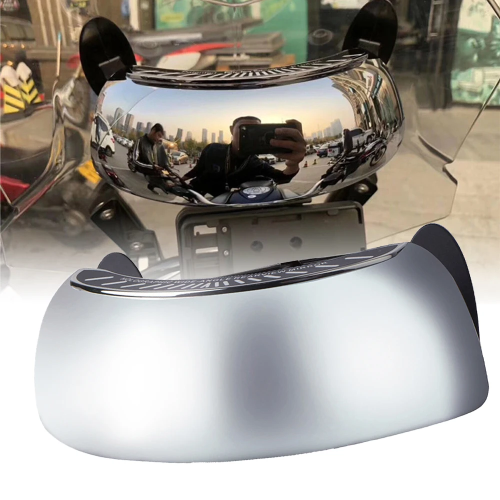 Universal Motorcycle Windshield Rearview Mirrors 180 Wide Angle Hd Side Mirror For Suzuki V