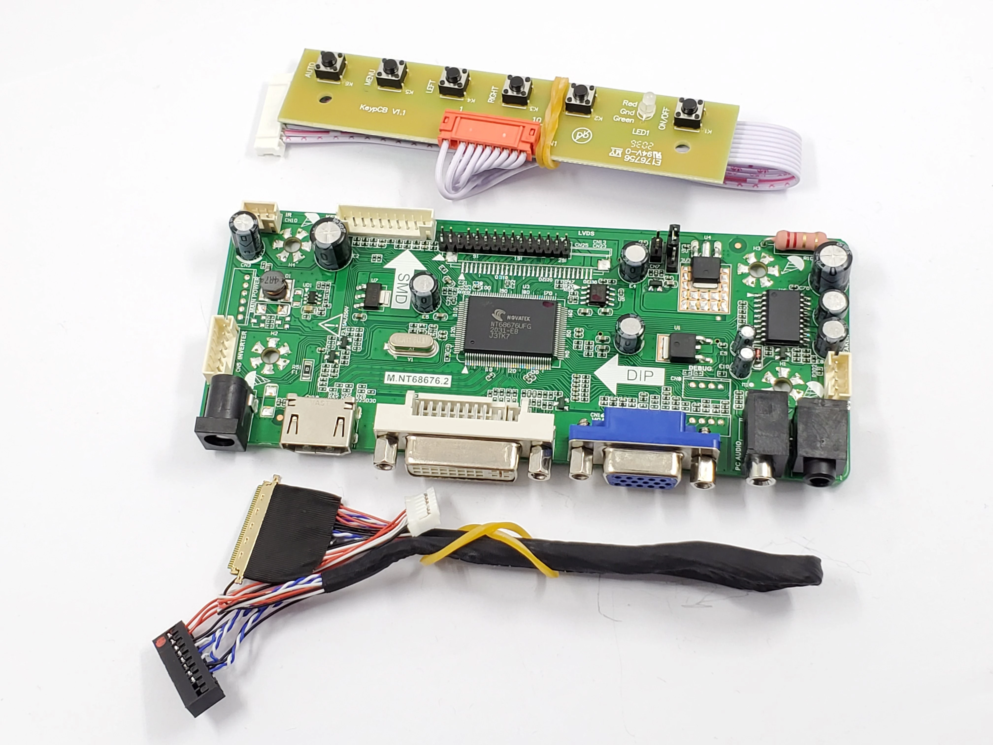 LP156WH4 Controller Board HDMI-compatible DVI VGA Audio Driver Kit 14/15.6" Display 1366X768 LVDS 1ch 6-bit 40 Pin LCD Panel |