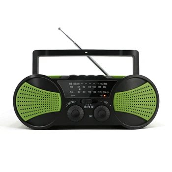 

Digital Travel Portable LED Flashlight AM FM Solar Powered Weather Radio SOS Alarm Outdoor Emergency Power Bank Music Player