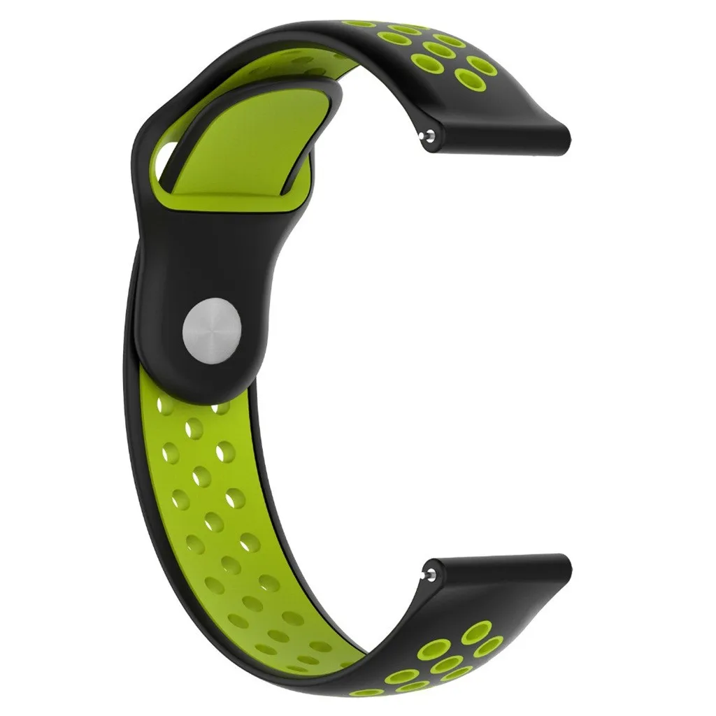 Green Силиконовый ремешок для Huami AMAZFIT GTR 47 мм, ремешок для умных часов, легкий ремешок для мужчин, Т-образный ремешок, спортивный браслет для женщин и мужчин, 19Aug - Цвет: Green