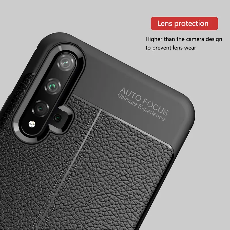Тонкий ТПУ чехол для телефона huawei honor 20 Мягкая силиконовая задняя крышка для huawei honor 20pro кожаный защитный чехол для honor v20