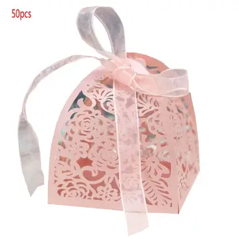 

50pcs Cut Up Candy Boxes Wedding Favor Boxes Bridal Shower decorations fold H4GD