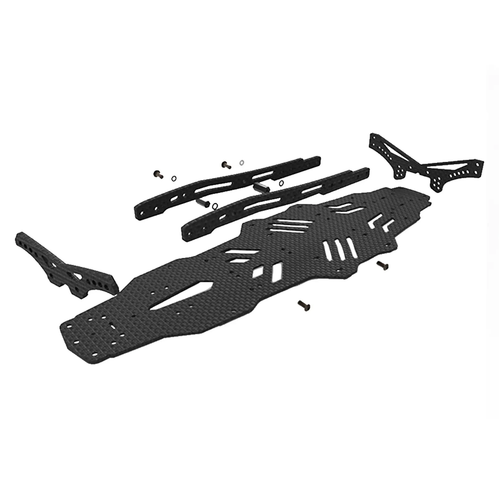 110 Chassis DIY Off Road Carbon Fiber RC Car Upgrade Kit Drift Racing