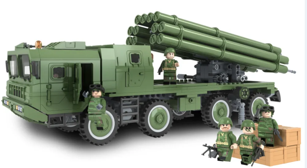 Новинка 8012 Военная серия Китай PHL03 300 мм ракеты модель ракеты Строительный блок Классические игрушки для детей подарок на праздник