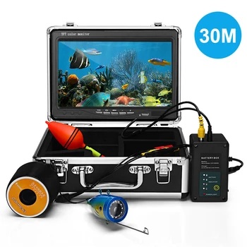 

30/15M Fish Finder Underwater Camera Fishing Camera 9" Color Screen 1000TVL CAM Infrared IR LED Lights Remote Control