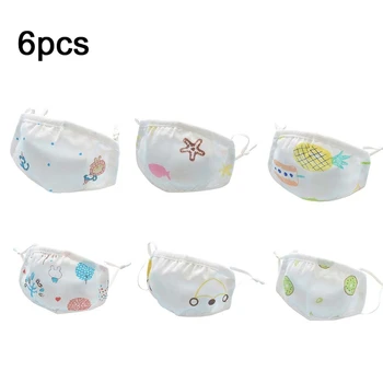 

Kids Outdoor Cotton Face Bandanas Cute Cartoon Print Face Mask Washable Breathable Cover Children Mouth Mask Gauze Equipment