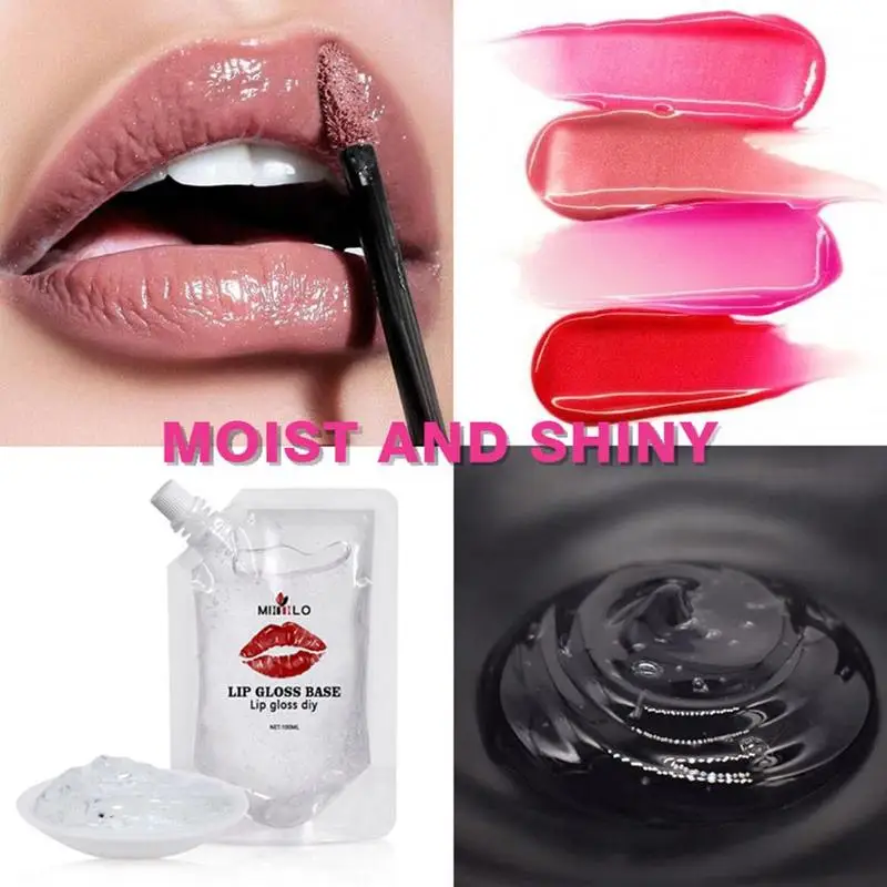 Clear Lip Gloss Base Oil Non-Stick DIY Lip Stick Material Gel for Lip Gloss Lipgloss Base Handmade Liquid Lipstick Tools Lip Glo