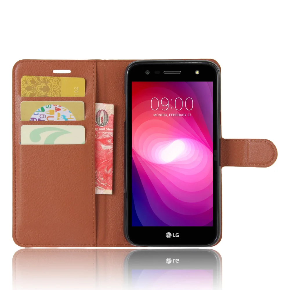 Роскошный кожаный чехол бумажник EMBEST для LG X power 2 3 откидная задняя крышка K3 K4 K8 K10