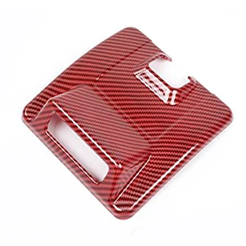 

Car Rear View Mirror Base Cover for Suzuki Jimny 2019 2020, Mirror Base Decorative Cover Accessories,Red Carbon Fiber