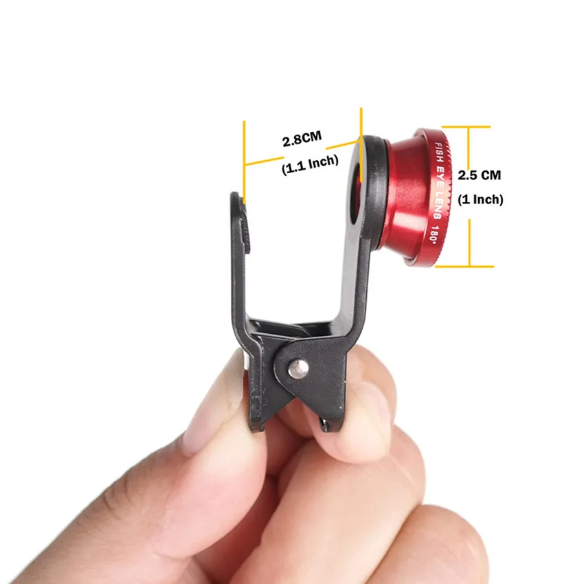 3in1 Fisheye Lens Phone Lenses 0.67x Wide Angle Zoom Macro Lens Camera Kits With Clip Lens On The Phone Lens for Smartphone iPad
