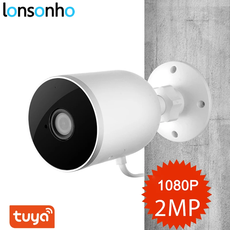 Lonsonho Смарт Wifi IP Камера уличная Ip66 Водонепроницаемая беспроводная 1080P двухсторонняя аудио туя умная жизнь ночное видение датчик движения