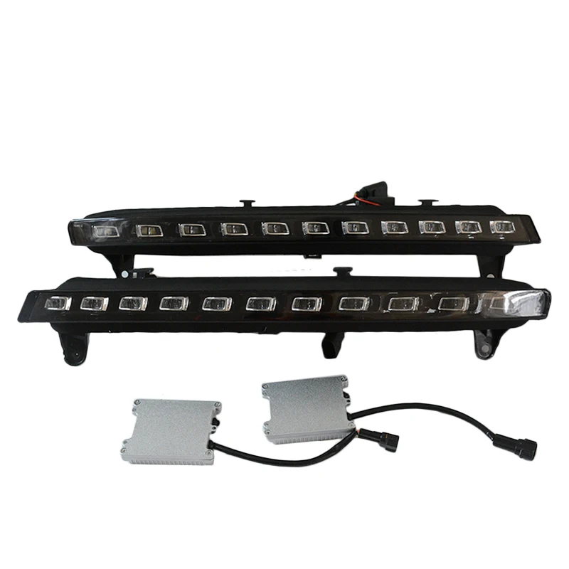  LED Dynamic Turn Signal Blinker Function Car DRL Waterproof 12V LED Daytime Running Light Fog Lamp  - 4000253313378