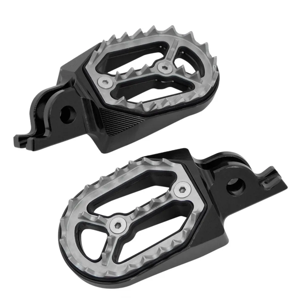 Ножная педаль Запчасти для HONDA CR 125 250 CR125 CRF150R CR250 CRF250X CRF250R CRF450X CRF450R для Dirt Pit Bike Мотокросс подножки - Цвет: Black