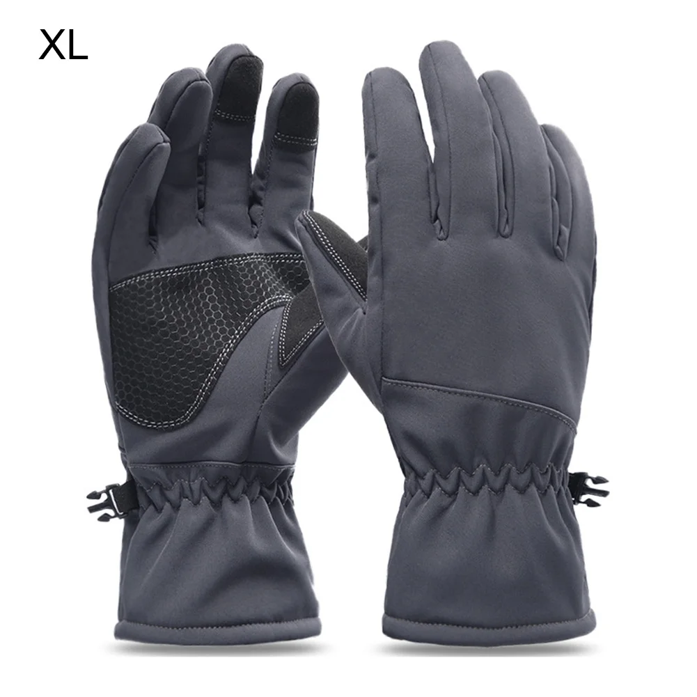 XL Winter Army Military Tactical Ski Gloves Outdoor Sports Full Finger Mittens with Fleece Waterproof Sharkskin Thermal Ski Glove - Цвет: XL
