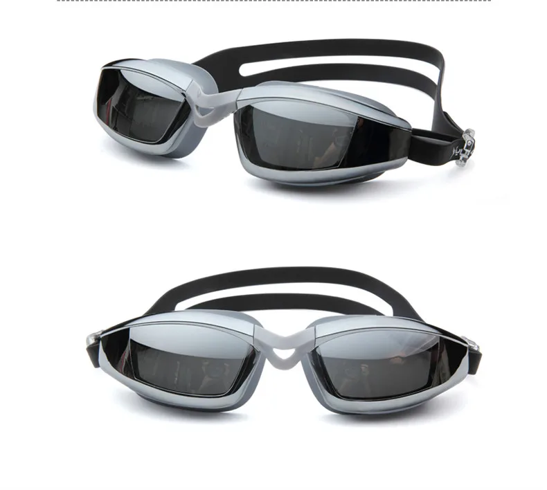 YUKE Electroplating Anti-UV Anti-fog Swimsuit Glasses Swimming Diving Adjustable Swimming Goggles Ladies Men Swimming Goggle