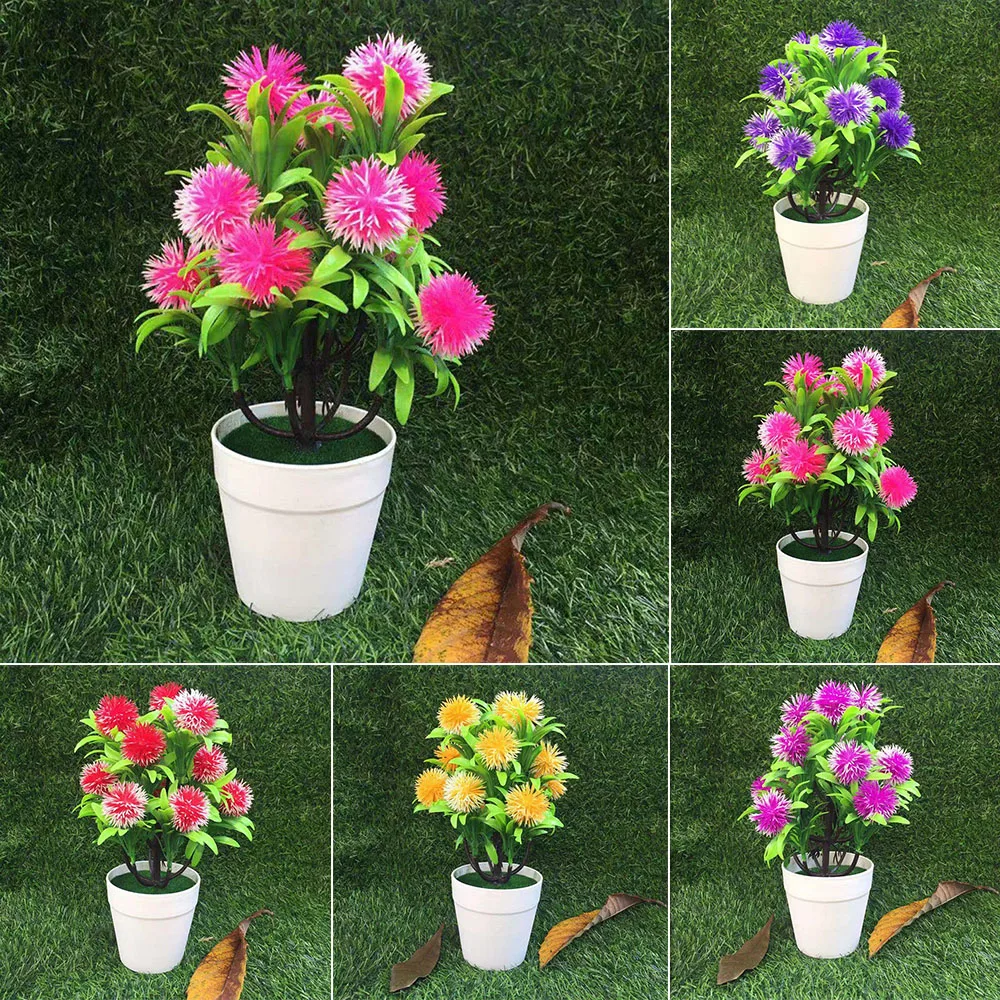 Artificial Potted Waxberry Plant Fake Flower Bonsai Pot Home Garden Decor simulation flowers accessories