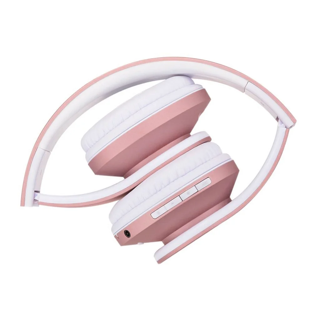 Беспроводная bluetooth-гарнитура, беспроводные наушники, Bluetooth стерео, HIFI Складные портативные наушники с микрофоном, картой, AUX кабелем