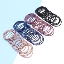 100 шт./кор. разноцветные эластичные резинки кольцо для волос для родителей и детей дреды аксессуары для волос простые волосы ювелирные изделия для косичек