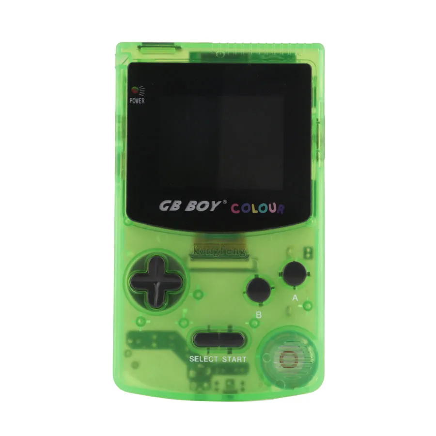 GB мальчик цветной ручной игровой плеер 2," портативная Классическая игровая консоль с подсветкой 66 встроенных игр - Цвет: Clear Green