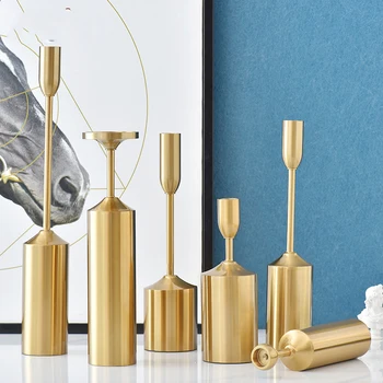 

Metal Tealight Candle Holders for Candles Home Decoration Nordic Wedding Decoration Table Centerpieces Candlestick Holder