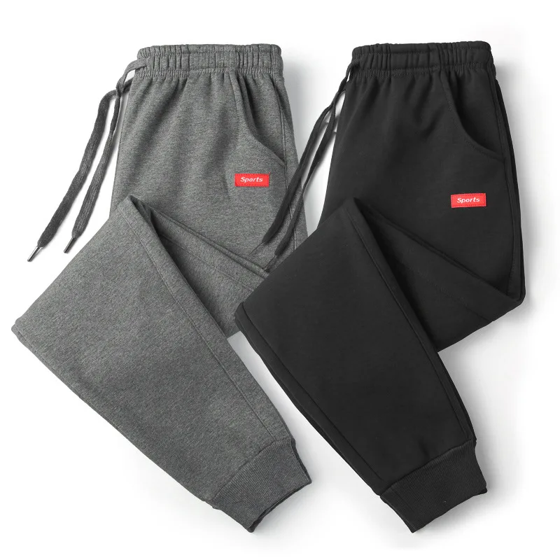 Men Pants Cotton Casual Mens Track Pants Long Solid Color Sweatpants Men Fashion Thin Trousers Fitness Pants Work Out