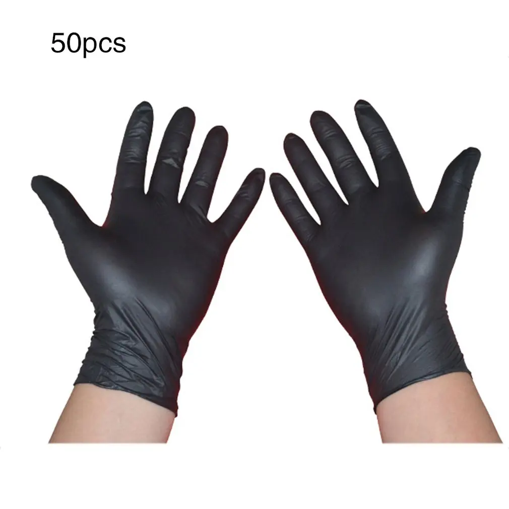 

50 Pairs Disposable Latex Gloves Electronic Laboratory Gloves Disposable Working Gloves Reusable Gloves