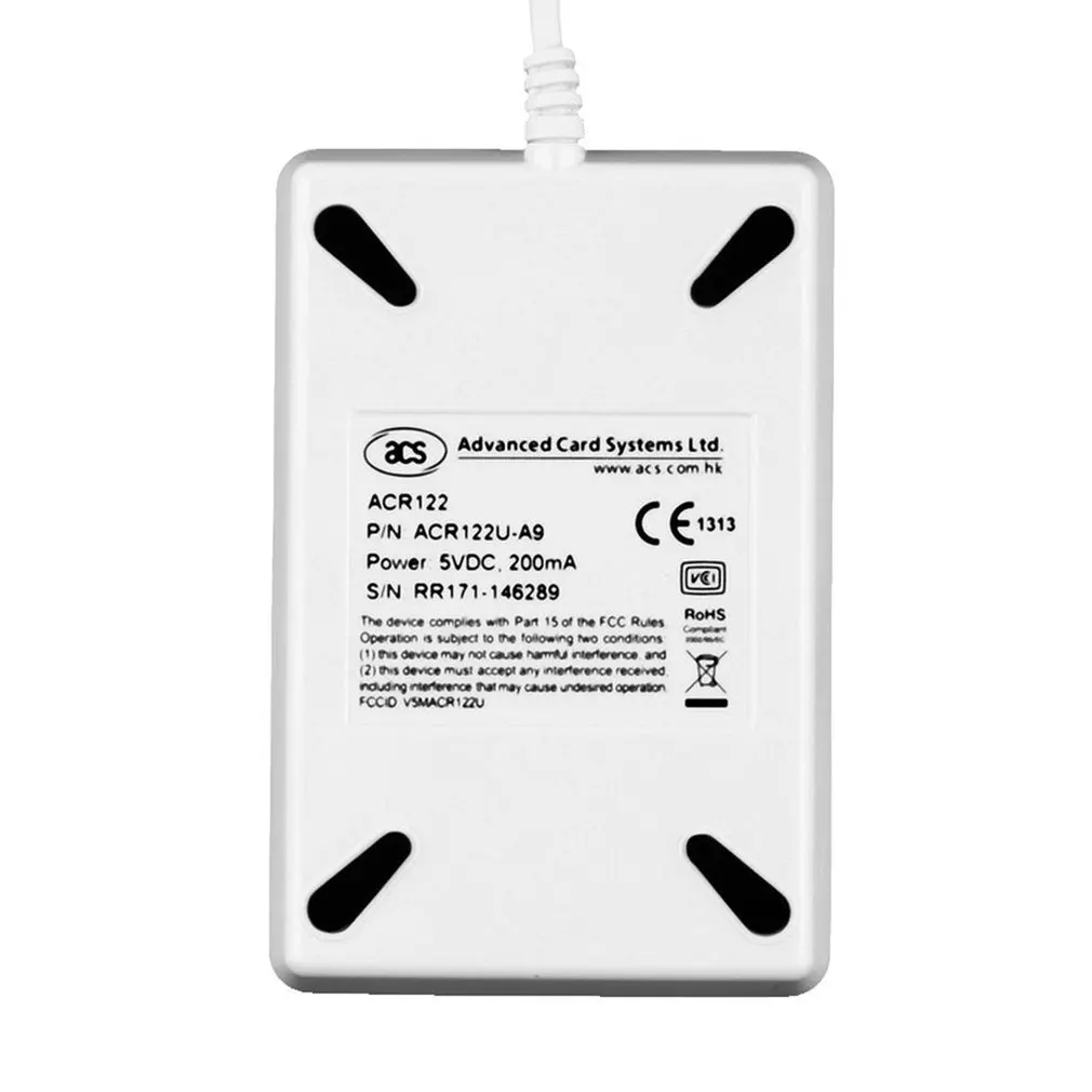 Считыватель USB ACR122U бесконтактная смарт-карта IC и писатель Rfid Копир Дубликатор 5 шт. Сменные бирки карты брелок