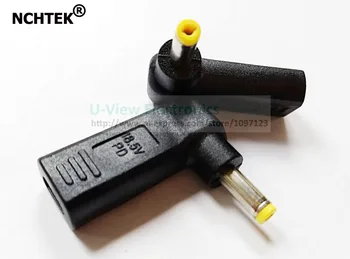 

NCHTEK 90 Degree Angled USB 3.1 Type C USB-C Female to DC 18.5V 4.8*1.7mm Male PD Emulator Trigger Adapter/Free Shipping/10PCS