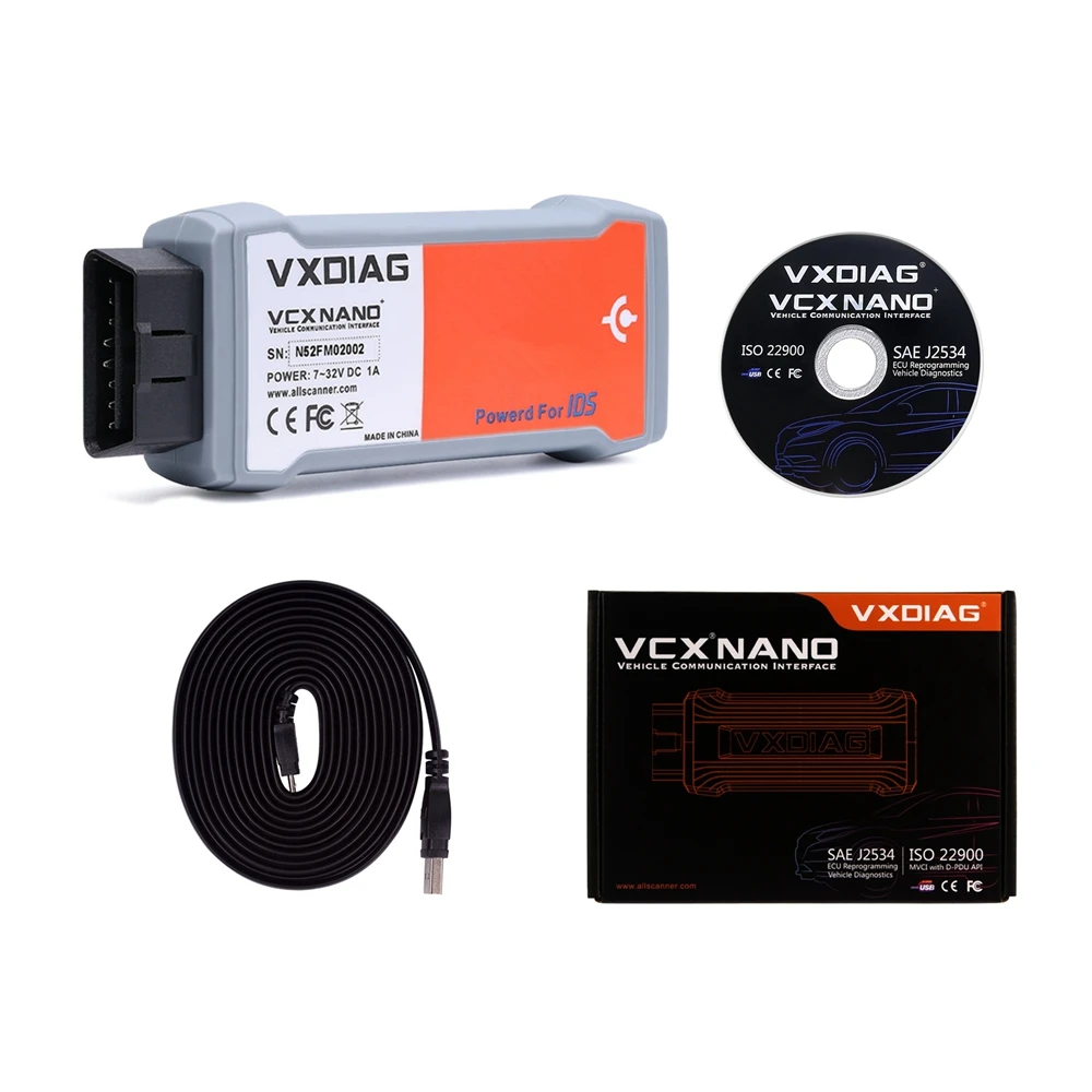 VXDIAG VCX NANO для Focom для M-azda 2 в 1 V109 новейшая версия многоязычный allсканер Профессиональный диагностический VCX