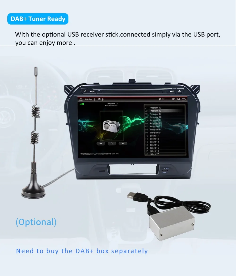 Perfect Bosion 2G+32G Android 9.0 Car DVD Player For Suzuki Vitara Radio Bluetooth 3/4G WiFi SWC 2 din car radio GPS Navigation System 18