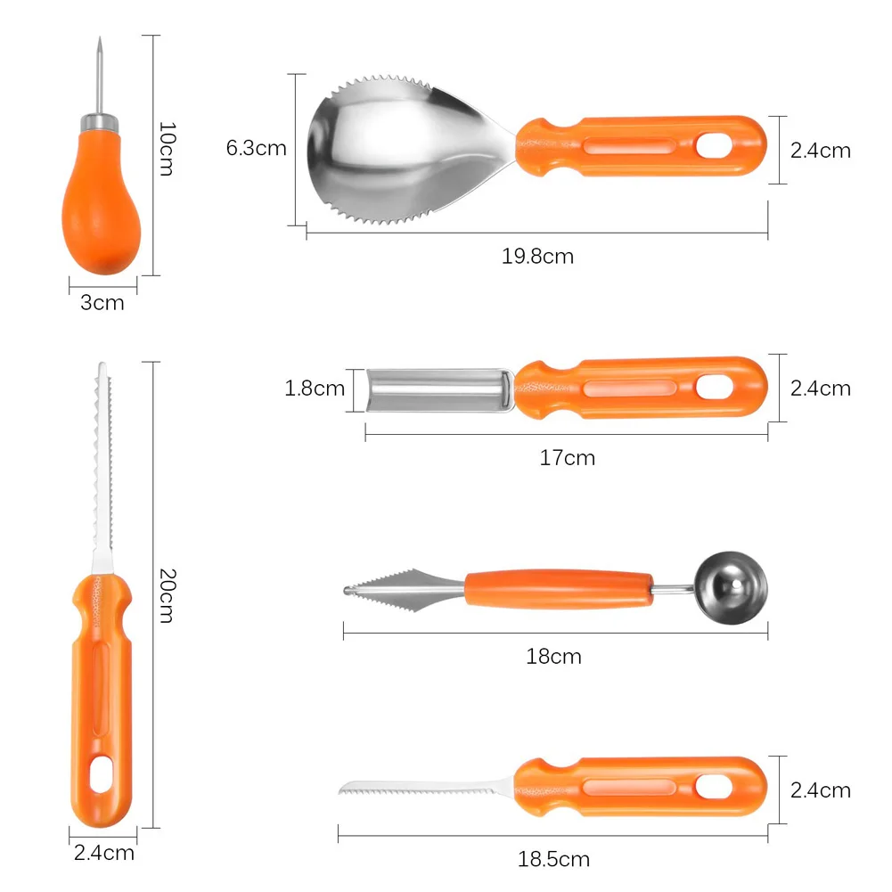 5~ 15 шт./компл. Профессиональный Нержавеющая сталь вырезания тыквы комплект Многофункциональный Хэллоуин гравировка Кухня аксессуары для взрослых