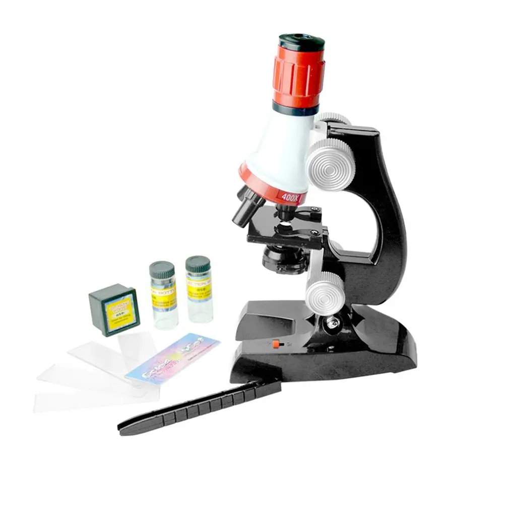 

Biology Science Hd 1200 Times Microscope Toy Children Science And Education Set Primary School Laboratory Equipment