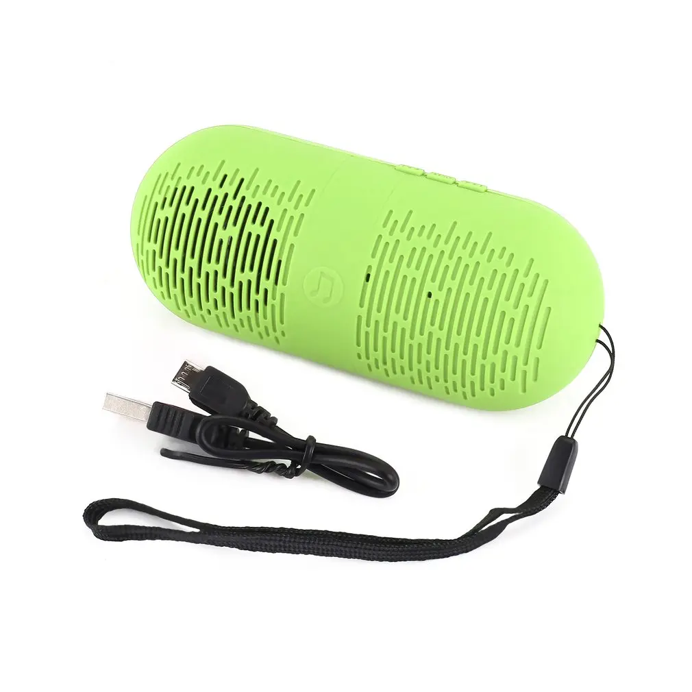 

Portable Pill Bluetooth Speaker Wireless With Mic FM Radio HIFI Stereo Super Bass Hands Free Outdoor Loud speaker